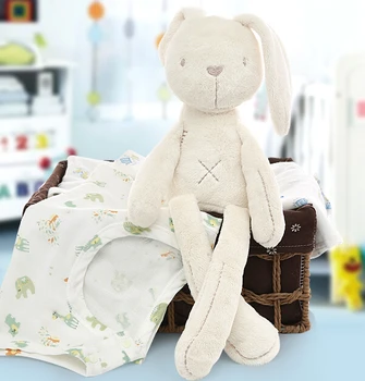 1 peça 52cm apaziguar boneca muito macio coelho de alta qualidade coelho de pelúcia pacificar boneca novidade brinquedo de pelúcia de presente para as crianças recém-nascido