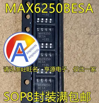 10pcs 100% original novo MAX6250 MAX6250BESA SOP8 pé referência de tensão do chip