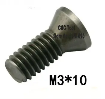 10pcs M3.0*10mm de torno CNC, ferramenta de reposição parafusos parafusos Torx ,Insira o Parafuso Torx para Substitui Pastilhas de metal duro torno acessórios
