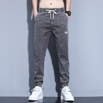 2022 Nova Moda Solta Homens De Jeans Masculino Calças Jogger Harém Calça De Boa Qualidade Harajuku Velo Calças De Brim Do Denim, Calças De Homens Vestuário