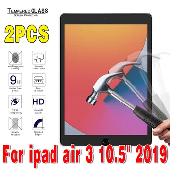 2Pcs Tablet Vidro Temperado para IPad Ar 3 10,5 cm A2153 A2123 A2152 A2154 9H 0,3 mm Protetor de Tela da Tampa Temperado Filme