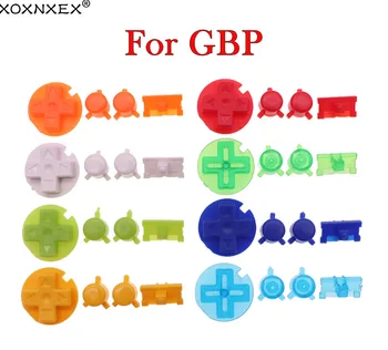 2set Colorido Conjunto de Botões de Reposição Para Gameboy Pocket para GBP GBP Poder No Botão Desligar A B D Almofadas de Botões
