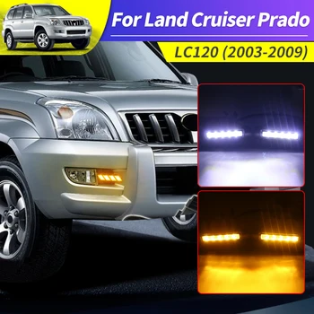 Aplicável para 2003-2009 Toyota Land Cruiser Prado 120 do Automóvel do DIODO emissor de luzes de circulação Diurna Modificado Lc120 Acessórios Externos