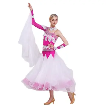 B-16176 Personalizado salão de festas menina de vestido de baile vestido de mulher concorrência vestido de valsa suave padrão de vestido para o concurso