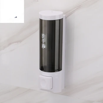 Casa de banho dispensador de sabão manual anti-séptico de mão dispensador de líquido plástico dispensador de gel
