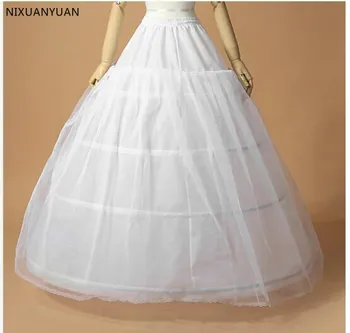 Casamento Petticoat hotéis Baratos de Noiva Acessórios Branca Saia com Bainha Apliques de Renda Vestido de baile para o Vestido de Casamento Petticoat