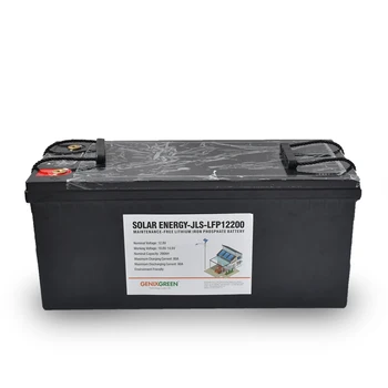 Com a DG embalagem certificado para transporte de ciclo Profundo de lítio lifepo4 bateria solar 12v 200ah solar de armazenamento /Iate / RV