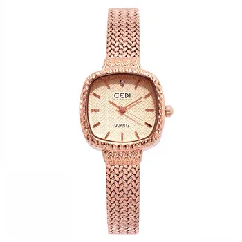 Das Mulheres da forma Quadrada Pulseira Relógios de Senhoras de Vestido de Luxo, Relógio de Quartzo Elegante, Feminino, Impermeável Relógio de Pulso Relógio reloj mujer