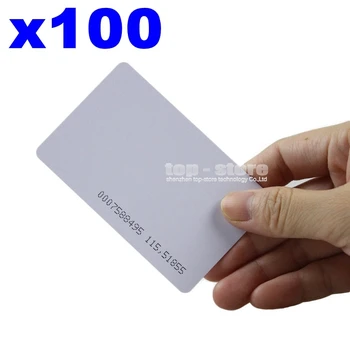 DIYSECUR 100pcs/lote de Proximidade RFID 125Khz Cartões de IDENTIFICAÇÃO Para Controle de Acesso / Utilização do Relógio de Tempo