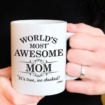 Engraçado Mom Branco De Cerâmica, Canecas De Café Xícara De Chá De Presente De Dia Das Mães