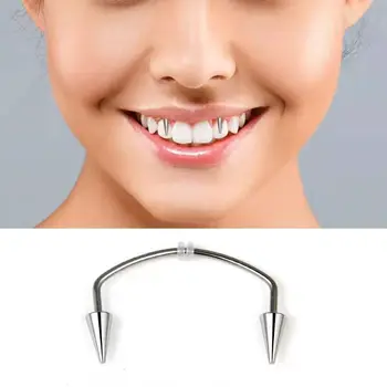 Estilo coreano Goth Lábios Anel de Aço Inoxidável do Septo Piercing Na boca Anel de Punção Anel de boca Mulheres Homens Jóia Piercing do Corpo