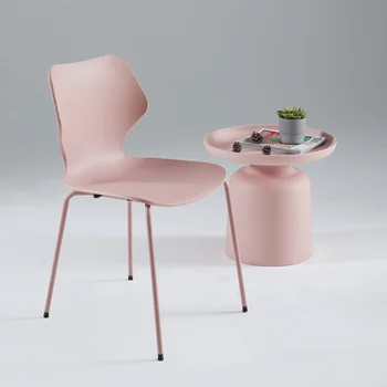 Exclusivo Confortáveis Cadeiras De Jantar Modernas Nórdicos Sala Branca Cadeira De Plástico Designer De Cadeiras Salle Manjedoura Mesa De Jantar Mobiliário