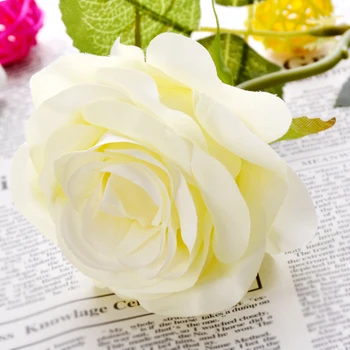 Flor Artificial subiu alto grau de seda flor de recepção de casamento sala de chá de decoração de mesa de falso flores .decorações de natal fo