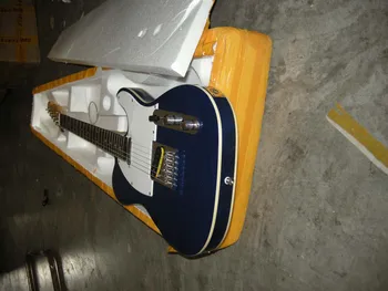 Fábrica custom shop mais Recentes Personalizado azul tl Guitarra Elétrica, cor Creme, com frente e verso bordas frete Grátis 9yue