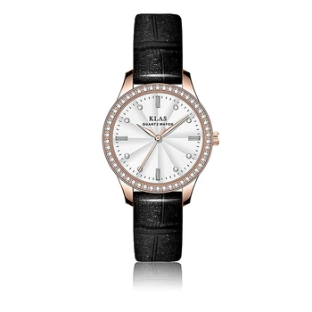 horloges vrouwen Mulheres Relógio de Luxo de Moda Presentes Simples Relógio de Couro