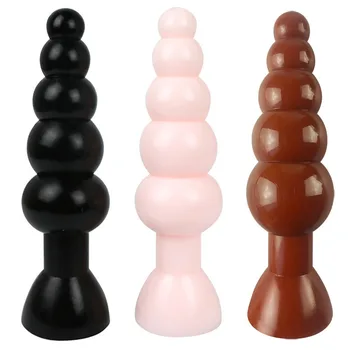 Macio Anal Beads Vibrador Plug Anal Erótica Brinquedos Sexuais Para A Mulher Os Homens Adultos Masturbador Plug Anal Dilatador Estimulador Ponto G Buttplug