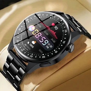 Nova Moda Chamada Bluetooth Smart Watch Homens Esportes Fitness Tracker Relógios IP67 Impermeável com Ecrã Táctil Smartwatch Para Homens