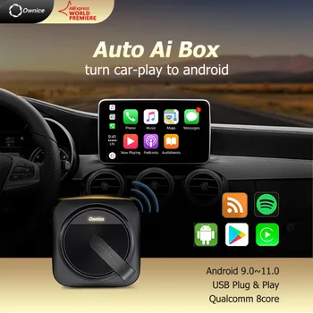 Ownice Carplay Ai Caixa Android 11 Sem Fio Apple Jogo De Carro Android Auto Youtube Netfix Google Play Para Renault Logan, Sandero 2