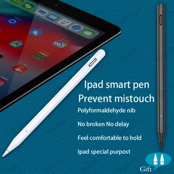 Para a Apple Lápis 2 em 1 com inclinação de detecção de rejeição da palma da mão função, iPad Pro stylus para iPad Pro 11 12.9 2020 10.2 2019 10.5 Ar 3