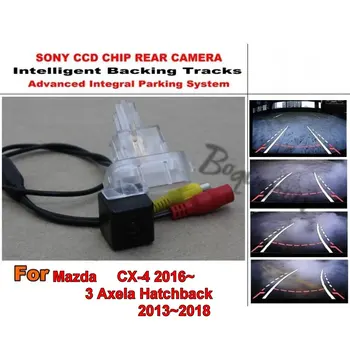 Para Mazda 3 Axela Hatchback CX-4 2013~2018 Inteligente de Estacionamento de Carro Câmera com Faixas Módulo Traseira da Câmera CCD de Visão Noturna