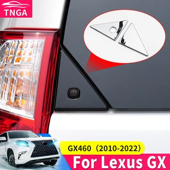 Por Lexus GX460 2010-2023 2022 2021 2020 2019 2018 Janela Traseira Triângulo Lantejoulas GX 460 Chrome Modificação Exterior Acessórios