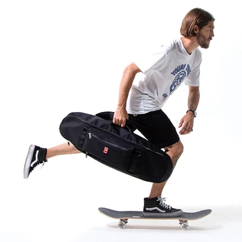 Projeto Original de Skate Profissional Mochila de Dupla curvatura Skate Saco de Placa Dupla de ombro Dupla Saco de Ombro