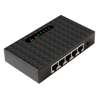 Rede Gigabit Switch 5 portas 1000 mbps Fast Ethernet Switch Concentrador de rede local Para o Agregado familiar Plug UE
