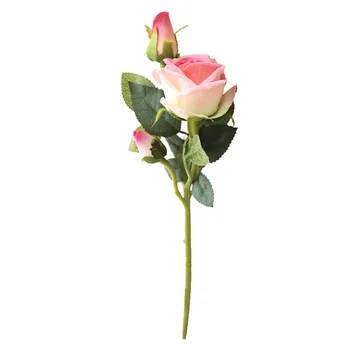 Rosa de flanela imitação flor de produtos de decoração para casa flor de seda casa decore queda decorações artificiais flores decoração de escritório
