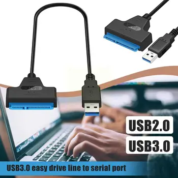 SATA Para USB 3.0 Cabo Adaptador Sata 3-Usb 3.0 2.0 Conector de Hdd Suporte Rígido SSD do Computador Inche C Cabo de Adaptador de 2.5 Unidade O0G3