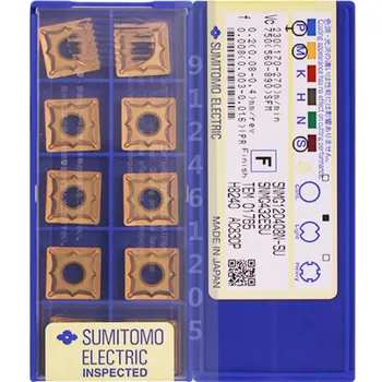 SNMG120408N-SU AC630M/SNMG120408N-SU AC820P/SNMG120408N-SU AC830P SNMG432 Original SUMITOMO CNC pastilhas de metal duro 10PCS/BOX