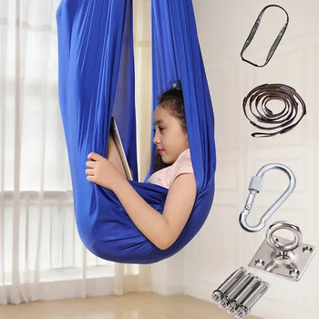 Snuggle Swing para a Criança com Necessidades Especiais Elástica Ajustável Cuddle Rede Chairtoy para o Interior do Yoga Hardware Incluído 해먹