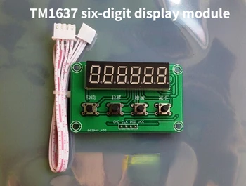 TM1637 de Seis dígitos Digital Tubo de Visualização do Módulo de Digitalização Módulo 4-fio I2C Driver para Enviar o 51 Programas