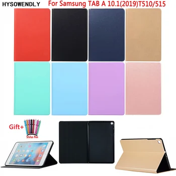Ultra Fino Tablet Case Para Samsung Galaxy Tab Um Ecrã De 10.1 Caso T510 T515 Stand Capa De Couro Para Um Galaxy Tab De 10.1