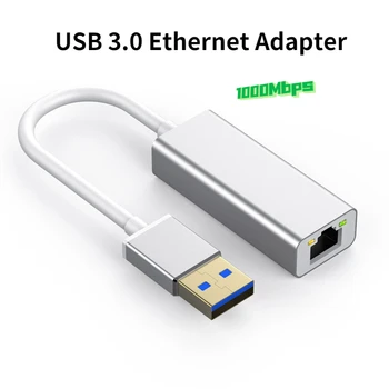 USB Ethernet USB3.0 1000Mbps USB, RJ45 Placa de Rede para PC Portátil Nintendo Mudar Mi Caixa S/3 USB Adaptador Ethernet RJ45, USB, Lan
