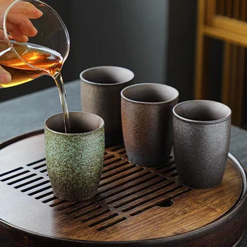 Vintage Canecas de Cerâmica para Copos de chá e Café copos Copos de Presente para a namorada Artesanal de Cerâmica Xícara (chá) de estilo Chinês, itens de Cozinha