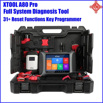 XTOOL A80 Pro Automotivo Todo o Sistema de Scanner de Diagnóstico a Codificação do ECU Programador Chave Bi-Direcional 31+ Reset Serviços de Atualização Gratuita